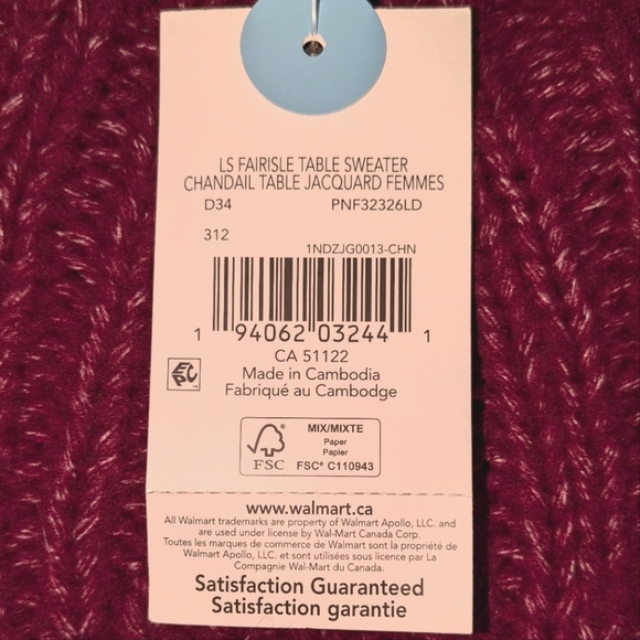 🍂 Penmans: Women's pink /Purple ish knit long sleeves Sweater size XL - Picture 5 of 7